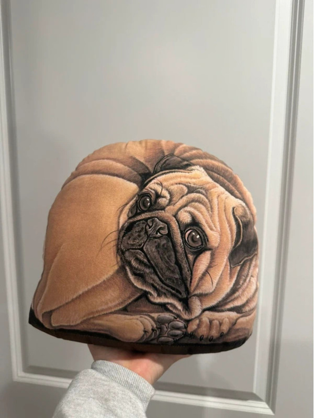 Pubbles the Pug Leslie Anderson Fiddler’s Elbow Dog Pillow